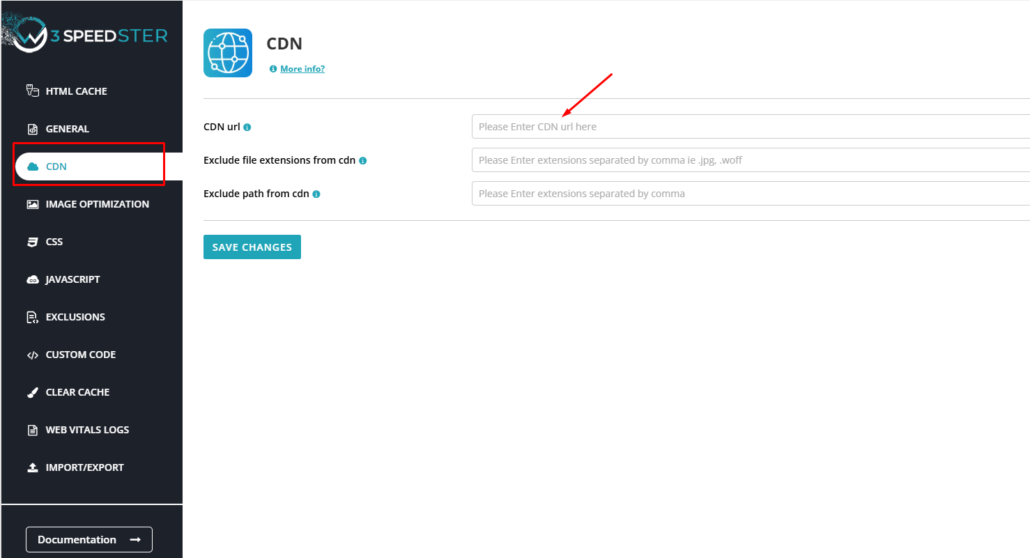 CDN Integration Plugin - w3speedster