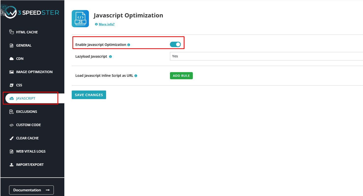 Javascript Optimization Plugin - w3speedster