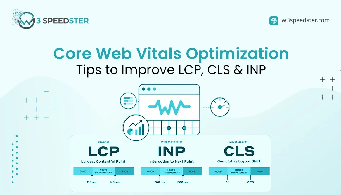 Core Web Vitals Optimization Guide Boost LCP, CLS and INP - W3Speedster