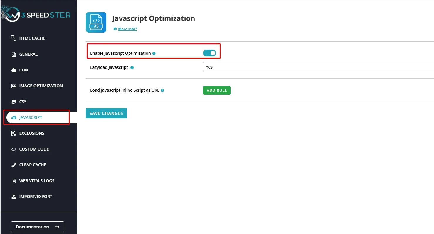 Javascript Optimization Plugin - w3speedster